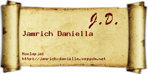 Jamrich Daniella névjegykártya